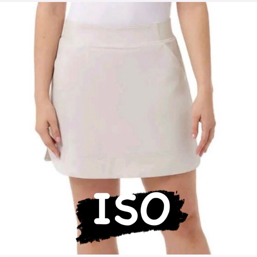 ISO 32 Degrees Cool Ivory/Cream Skort XS